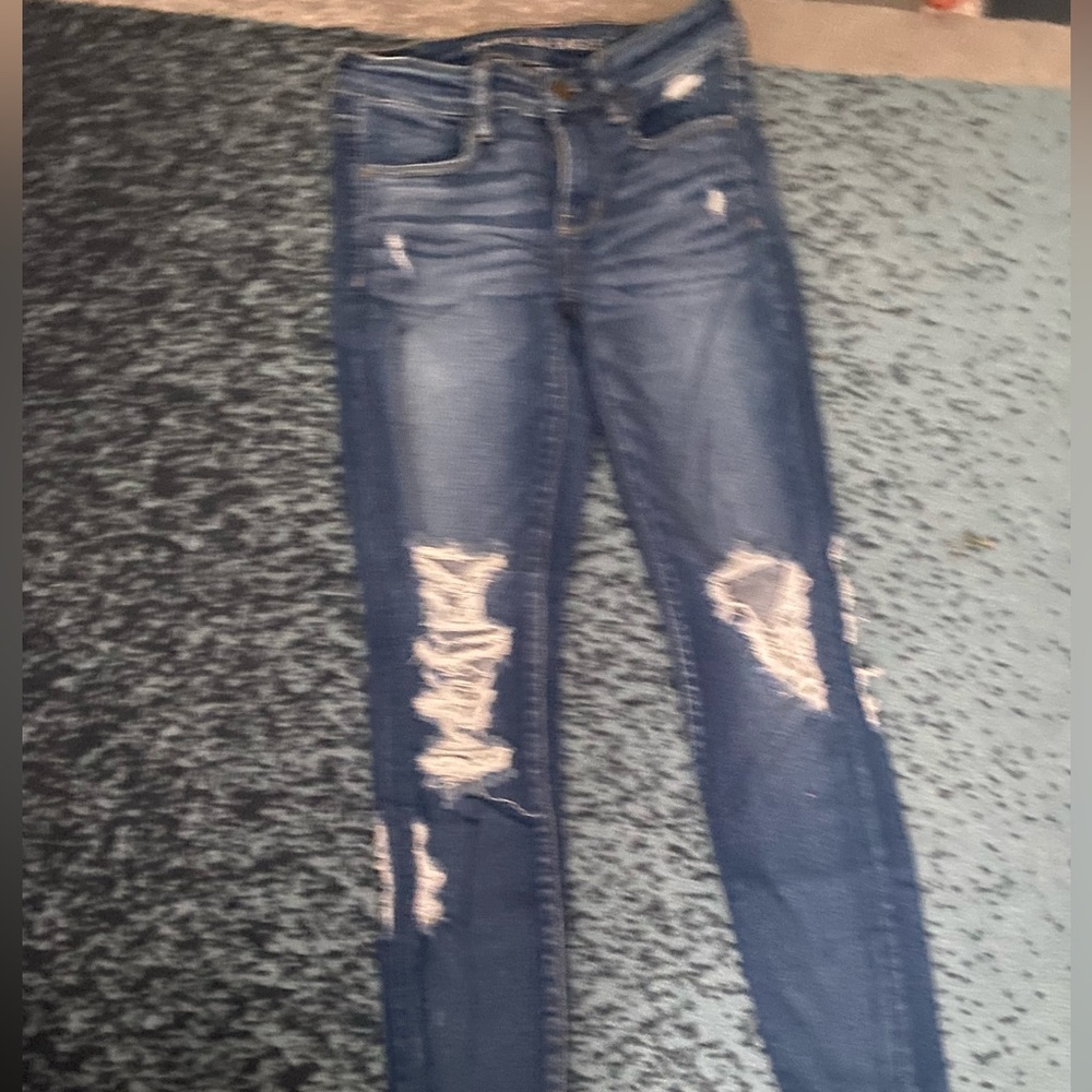 American Eagle ripped jeans